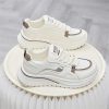 Giày sneaker unisex trắng đế cao tăng chiều cao