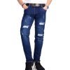 Quần jean nam slimfit rách nhẹ cá tính