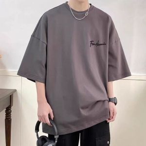 Áo thun nam form rộng tay lỡ unisex